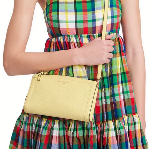 Kate Spade Knott Small Crossbody Bag Leather Purse - Suns Out - with Dust Bag - Picture 2 of 6